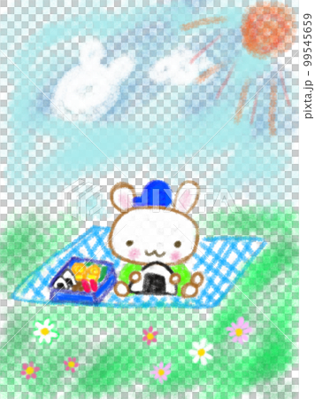 ウサギのピクニック ウサギのピクニック 99545659