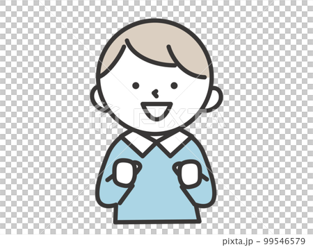 Boy with an excited expression 99546579