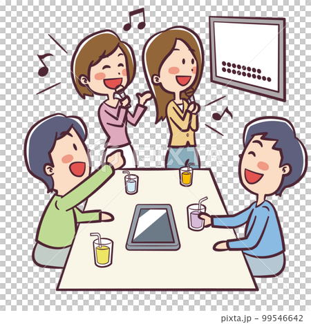 カラオケ　イラスト 99546642