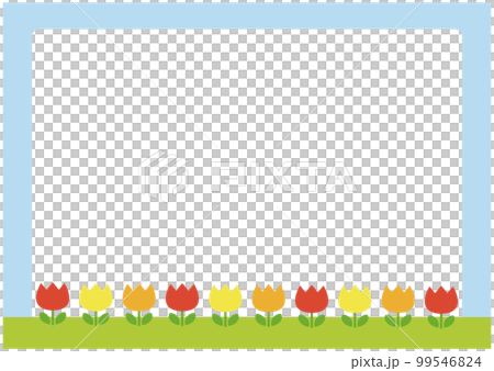 Simple and cute tulip frame 99546824