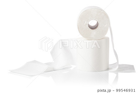Paper towels isolated on a white background. 99546931