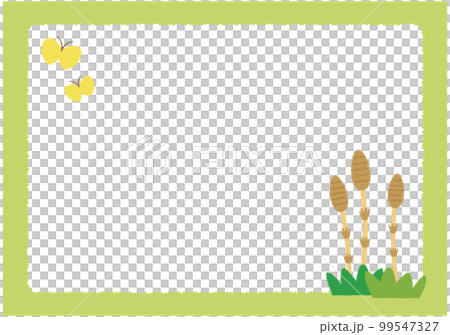 シンプルで可愛いつくしのフレーム 99547327