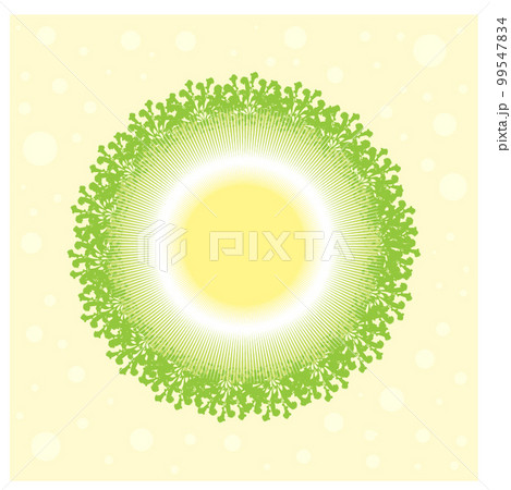 Colorful card with mandala. 99547834