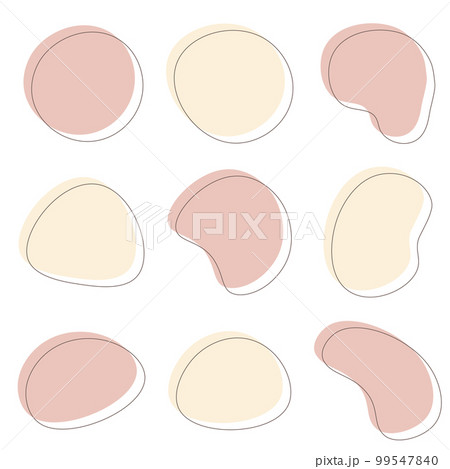 ゆるいフレームセット 抽象的 シェイプ ゆるいフレームセット 抽象的 シェイプ 99547840