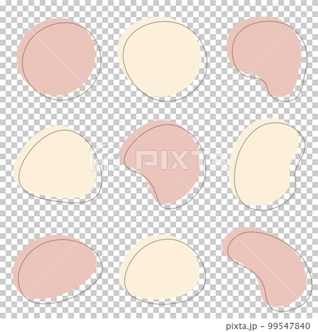 ゆるいフレームセット 抽象的 シェイプ ゆるいフレームセット 抽象的 シェイプ 99547840