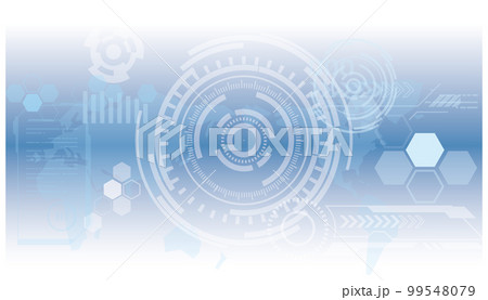 テクノロジー　インターフェイス　テロップ　デザイン 99548079