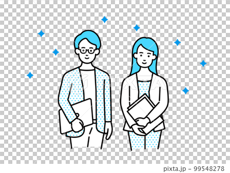 Glittering working men and women 99548278