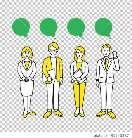 複数の働く人々 複数の働く人々 99548287