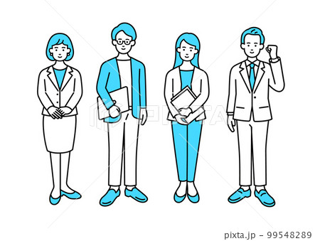 複数の働く人々 複数の働く人々 99548289