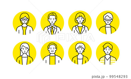 働く人々のアイコンセット 99548293