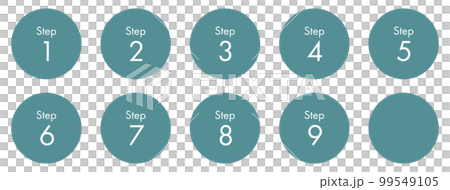 Step 数字のアイコン(ラベル) Step 数字のアイコン(ラベル) 99549105