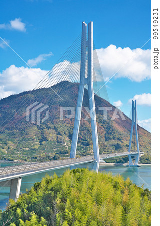 【多々羅展望台より多々羅大橋】 愛媛県今治市上浦町井口 【多々羅展望台より多々羅大橋】 愛媛県今治市上浦町井口 99549231