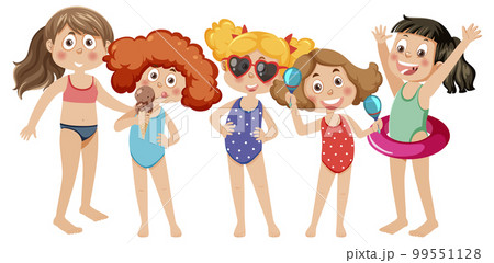 A group of summer kids 99551128