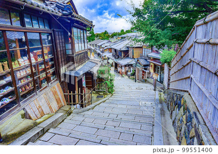 【アニメ京都風景】二年坂 着物姿の美少女と会える坂の道 【アニメ京都風景】二年坂 着物姿の美少女と会える坂の道 99551400