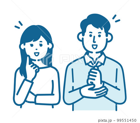 納得する男女 99551450