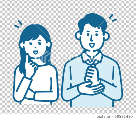 納得する男女 99551450