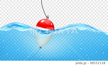 Blue water waves with float 99552138