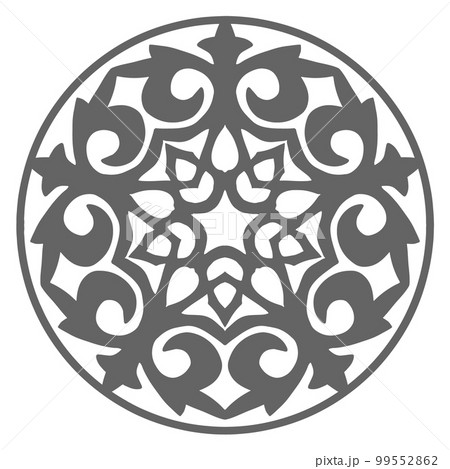 Arabic Circular Pattern Round form. Vector Illustration Arabic Circular Pattern Round form. Vector Illustration 99552862