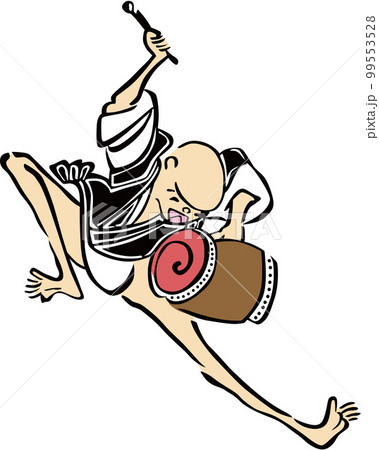 浮世絵 太鼓をたたく男性 その2 浮世絵 太鼓をたたく男性 その2 99553528