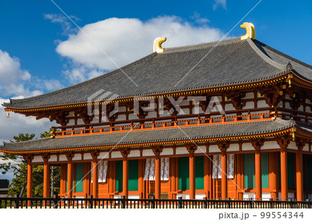 日本　奈良県奈良市に建つ興福寺の中金堂 99554344