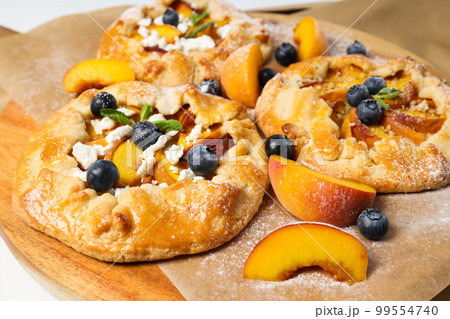 Fruit galette, composition for tasty food concept Fruit galette, composition for tasty food concept 99554740