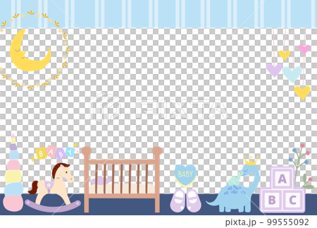 印有嬰兒房形象的明信片 99555092