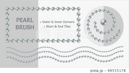 Pattern brush with pale blue pearl beads. Pattern brush with pale blue pearl beads. 99555178