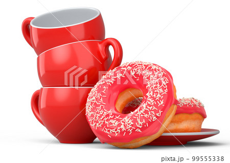 Ceramic coffee cup for cappuccino, americano, espresso, mocha, latte on white Ceramic coffee cup for cappuccino, americano, espresso, mocha, latte on white 99555338