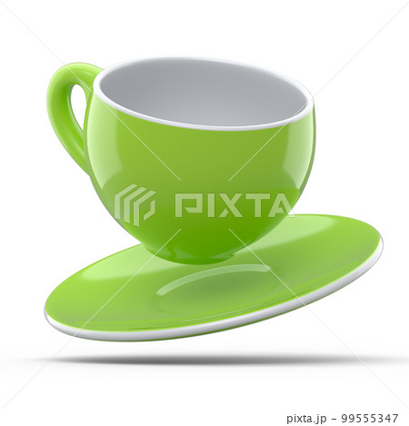 Ceramic coffee cup for cappuccino, americano, espresso, mocha, latte on white 99555347