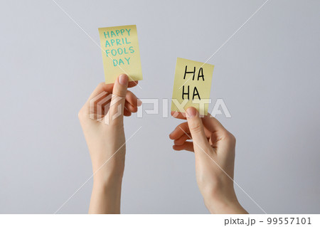 Concept of Happy 1 april Fools day 99557101