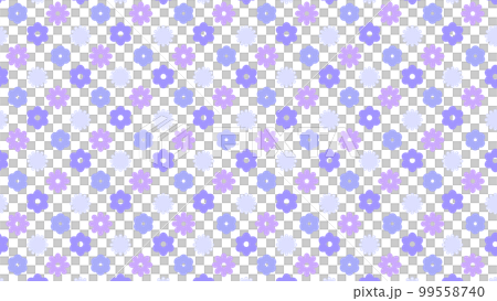 Pastel purple Heisei retro floral pattern 16:9 simple retro 99558740