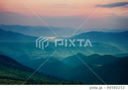 Amazing mountain sunrise Amazing mountain sunrise 99560253