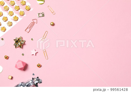 Accessories for scrapbooking, concept of female hobby 99561428