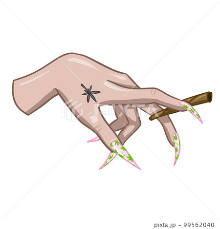 smoking pipe with marijuana. legalize cannabis vector 99562040