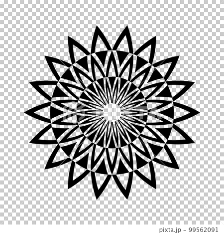 Abstract Decorative Radial Circle Pattern. Round Design Element. Vector Art. Abstract Decorative Radial Circle Pattern. Round Design Element. Vector Art. 99562091