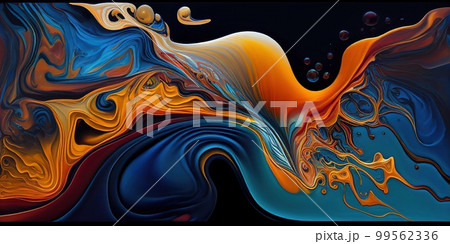Abstract liquid graphics. Generative Ai image Abstract liquid graphics. Generative Ai image 99562336