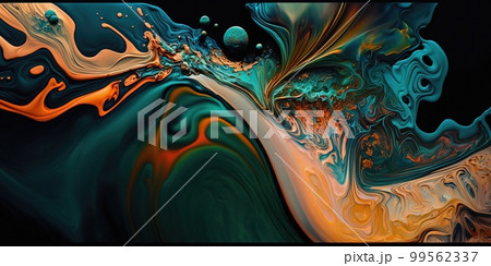 Abstract liquid graphics. Generative Ai image Abstract liquid graphics. Generative Ai image 99562337