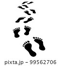 People foot trail silhouette. 99562706