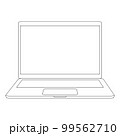 Laptop line contour icon. 99562710