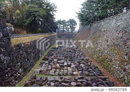 名古屋城の北側の空堀（東北隅櫓方面） 99562789