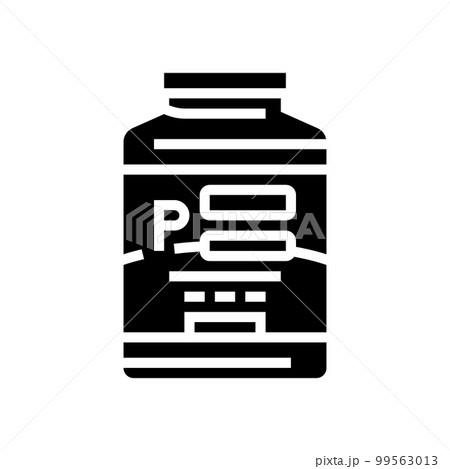 whey protein milk product dairy glyph icon vector illustration 99563013