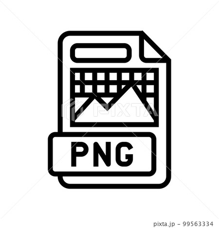 png file format document line icon vector illustration png file format document line icon vector illustration 99563334