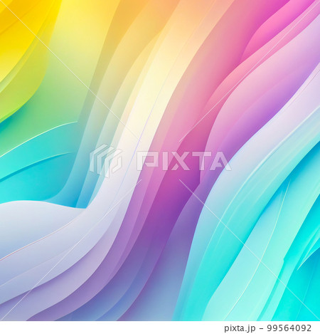 Soft colorful background with gradient pastel color palette. Abstract modern background. Illustration for banner, presentation template, wallpaper, text place and social media. Abstract geometric 99564092