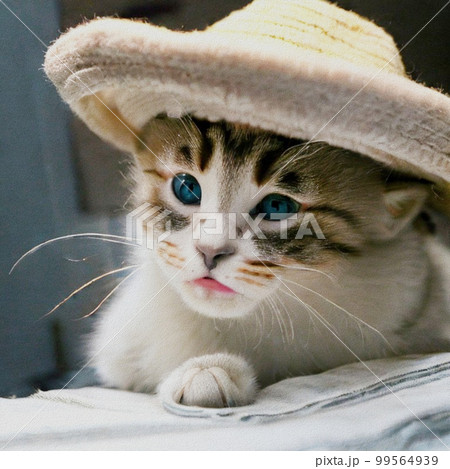 Little Cat with a hat Little Cat with a hat 99564939