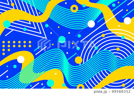 Colorful flowing blend line abstract background. 99566352