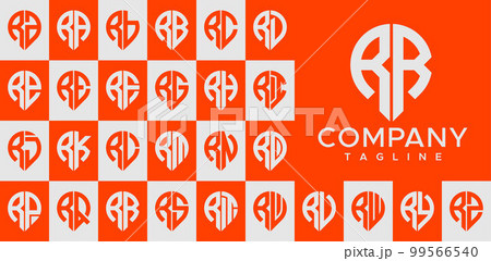 Modern pin point letter RR R logo design vector. Modern pin point letter RR R logo design vector. 99566540