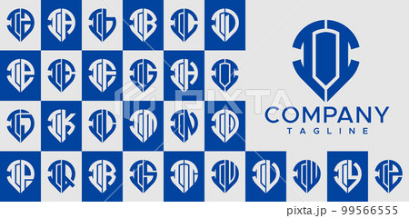 Modern pin point letter II I logo design vector. 99566555