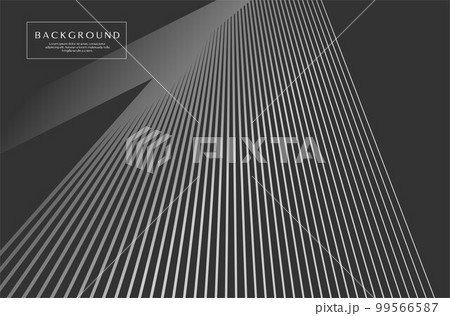Monochrome technology straight line abstract background. Digital dynamic lines. 99566587