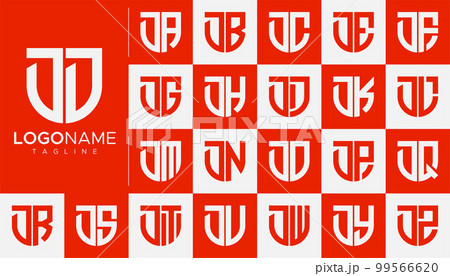 Set of letter D logo design branding. 99566620