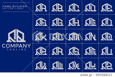 House QQ Q letter logo design vector House QQ Q letter logo design vector 99566622